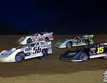 Spoon River Speedway (Lewiston, IL) – Midwest Auto Racing Series (MARS) Late Model Championship – Gary Cook Jr. Memorial – May 25, 2025. (Josh James Artwork photo)