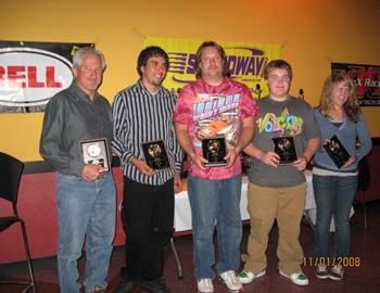 Perfect attendance awards for Bob Schaeffer, Danielle Ossenfort, Jeremy McCune, Jake Ossenfort and Derrik Ortega