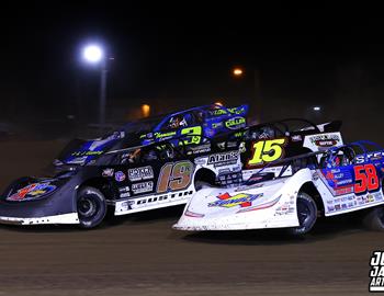 Maquoketa Speedway (Maquoketa, IA) – MARS Late Model Championship – Nippy 50 – March 28-29, 2025. (Josh James Artwork photo)