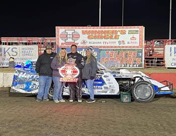 Cody Thompson pocketed a $5,300 winners check for the Cornhusker Classic at I-80 Speedway on October 7-8, 2022.