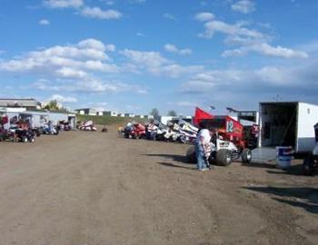 Pit area at Black Hills Speedway