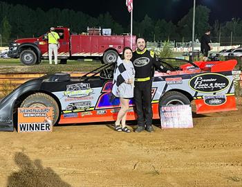Chase Cooper picked up the Crate Racin’ USA Late Model win on Friday night at Hattiesburg (Miss.) Speedway.