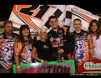 Brian Brown and company in victory lane