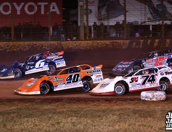 The Dirt Track at Charlotte (Concord, N.C.) – World of Outlaws Case Late Model Series – World Finals – November 6th-9th, 2024. (Josh James Artwork)
