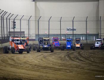 Southern Illinois Center (Du Quoin, Ill.) – Xtreme Outlaw Midget Series - Midwest Winter Nationals – March 15th-16th, 2024. (Connor Hamilton photo)