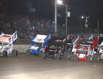 Three-wide at Cowtown