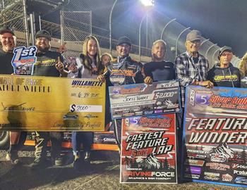 Joey Tanner dominated Saturdays Coors Light I-5 Silver Bullet Series event at Willamette Speedway to claim the $2,000 payday in the tracks Hall of Fame Night.