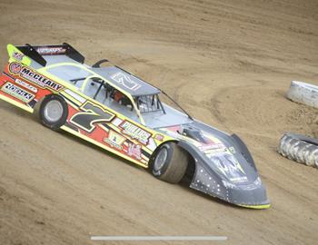 Andy Nezworski streaked to his first win of 2022 on Sunday night at Dubuque (Iowa) Fairgrounds Speedway.