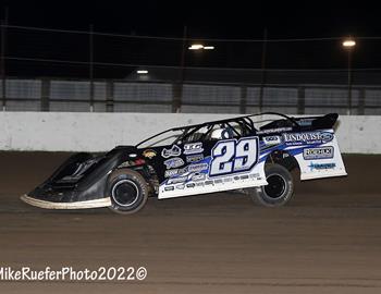 C.J. Speedway (Columbus Junction, IA) – Lucas Oil Midwest LateModel Racing Association – August 11th, 2022. (Mike Ruefer photo)