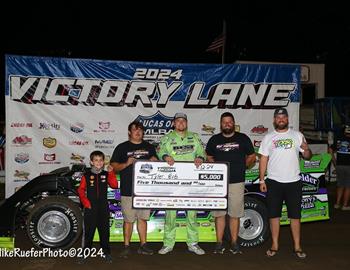 Cedar County Raceway (Tipton, IA) – Lucas Oil Midwest LateModel Racing Association (MLRA) – Hawkeye Land 40 – September 12th, 2024. (Mike Ruefer photo)