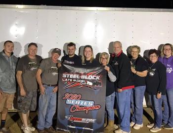 Zach Milbee clinched the Steel Block LateModel Series championship during Friday night’s finale at Jackson (Ohio) County Speedway. Milbee claim two wins and posted eight Top-5’s on the tour in 2020.