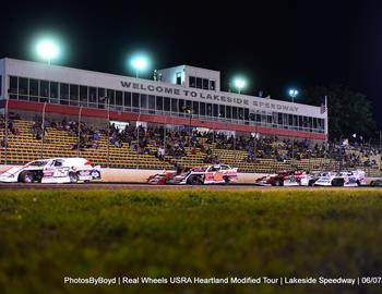 Lakeside Speedway (Kansas City, KS) – USRA Heartland Modified Tour – June 7, 2024. (Todd Boyd photo)