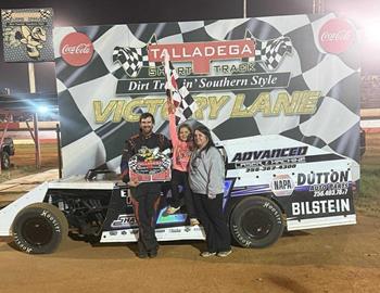 Michael Isbell captured the checkered flag during the Labor Day Bash at Talladega Short Track on Sunday, August 31.