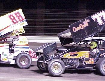 Mike Ward (88) and Tim Crawley (77) battle for third