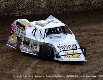 Tom in action at Humboldt (Kan.) Speedway during the King of America XII.