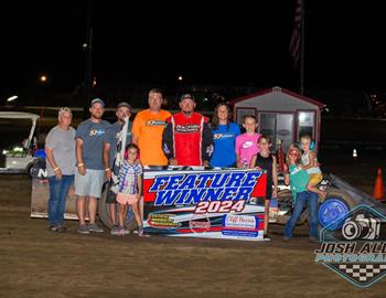 Chad Clancy wins at Central Missouri Speedway on August 3