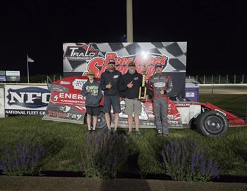 Gary Christian wins at Deer Creek Speedway (Spring Valley, MN) on June 14, 2025.