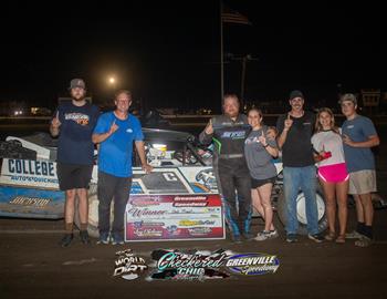 Chad Thrash wins the Mississippi State Championship Challenge Series at Greenville Speedway on August 3