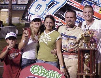 Tim Crawley & company in victory lane