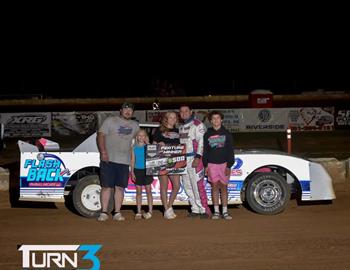 Cody Lowe and the James Barr Racing team won at Two Dollar Pistol Motor Speedway on May 31