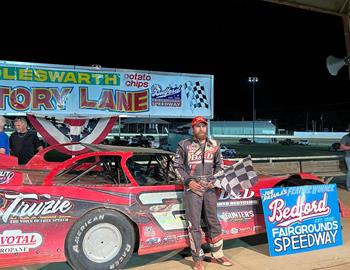 Kyle Lee wins the 900th Race at Bedford Speedway on June 28