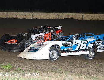 Stuart Speedway (Stuart, IA) – Malvern Bank East Series – Blackberry Brandy Brawl – May 10th, 2024. (Mike Ruefer Photo)