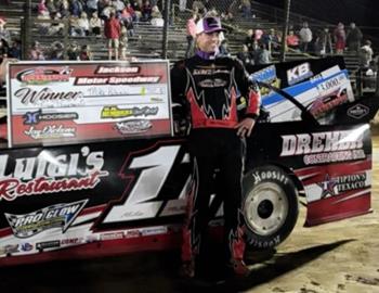 Mike Palasini Jr wins the Mississippi State Championship Challenge Series at Jackson Motor Speedway on March 22.