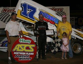 Billy Balog and company in victory lane