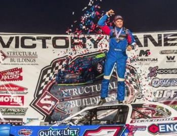 Tyler Peterson snared the $3,000 winner’s check with the Structural Buildings WISSOTA Challenge Series Late Models on Sunday, May 12 at Granite City Motor Park (Sauk Rapids, Minn.).