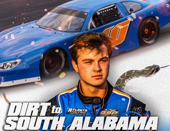 Garrett Smith will make his Pro Late Model debut aboard a Bryson Lopez Racing Chevrolet SS in the 20th annual Baby Rattler 125 at South Alabama Speedway (Opp, AL) on March 14, 2025.