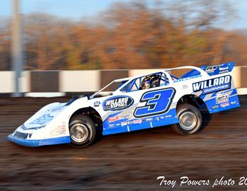 Lucas Oil Speedway (Wheatland, MO) – Lucas Oil Midwest Late Model Racing Association (MLRA) – Slocum 50 – April 14th, 2023. (Troy Powers photo)