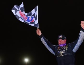 David Breazeale claims his first Hell Tour win during DIRTcar Summer Nationals at Clarksville Speedway worth $10,000 on July 6