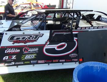 Jon Mitchell in the pit area at Hunt County Raceway (Greenville, TX) during the USMTS Texas Winter Nationals on February 23-24, 2024.