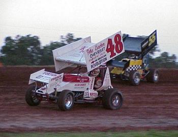 Jake Martens (48) and Dustin Lindquist (55L)