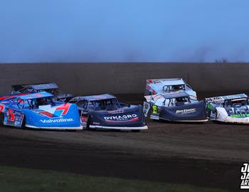 Cedar County Raceway (Tipton, IA) – Midwest Auto Racing Series (MARS) Late Model Championship – Hawkeye Land 40 – April 17, 2025. (Josh James Artwork photo)