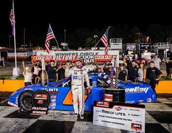 Caraway Speedway (Sophia, NC) – zMAX CARS Tour Pro Late Model – Firecracker 265 – July 2, 2025. (Bryson Lopez Racing photo)