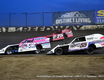 81 Speedway (Park City, KS) – United States Modified Touring Series (USMTS) – 2nd Annual Ed Gressel Memorial – June 21-22, 2024. (Todd Boyd photo)