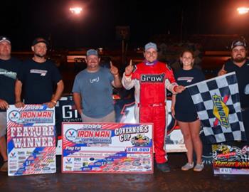 Sam Seawright stormed to the $10,000 Valvoline Iron-Man Late Model Series victory on Saturday, August 12 at Talledega Short Track (Eastaboga, Ala.). (Simple Moments Photography image)