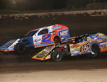 Nick held off a hard-charging Dave Wietholder for the win at Peoria Speedway on June 15, 2022.