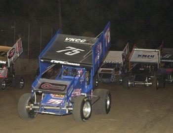 Jesse Hockett led a Missing Man version of the three-wide salute in memory of his cousin Daniel McMillin