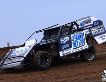 Cedar County Raceway (Tipton, IA) – Hawkeye Land 40 – April 17th, 2025. (Josh James Artwork)