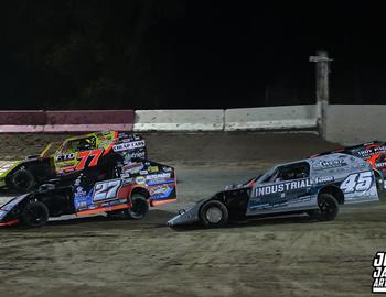 Highland Speedway (Highland, IL) – Midwest Auto Racing Series (MARS) Modified Championship – May 17, 2025. (Josh James Artwork photo)