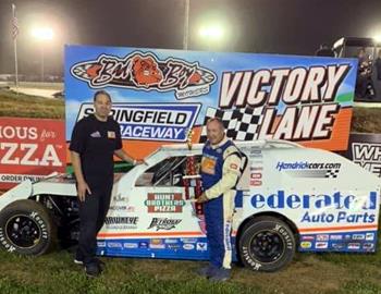 49 years to the date of picking up his first win, Ken Schrader won again on Saturday, May 30 at Missouris Springfield Raceway.