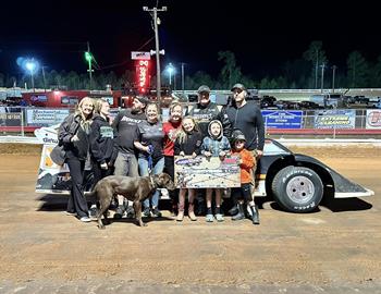 Matt Long collected $3,000 for his Cagle Automotive Blue Ridge Outlaw Late Model win at South Carolina Lake View Motor Speedway on Saturday, March 30.