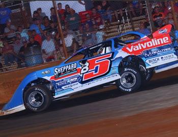 Brandon Sheppard won the DIRTcar Summer Nationals event at Clarksville Speedway on June 29.