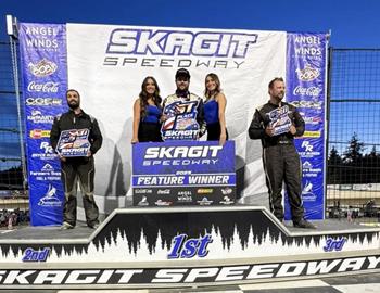 Cole Logan won at Skagit Speedway on July 5.