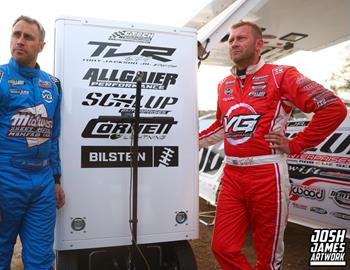 Peoria Speedway (Peoria, IL) – Midwest Auto Racing Series (MARS) Late Model Championship – Garry Swibold Memorial – April 26, 2025. (Josh James Artwork photo)