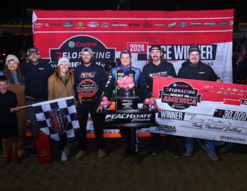 Ricky Thornton Jr. completed the sweep of the 2024 Peach State Classic at Senoia Raceway on November 16 and with it claimed the season championship. (Josh James Artwork image)