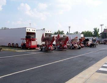 Pit area at Ace Speedway