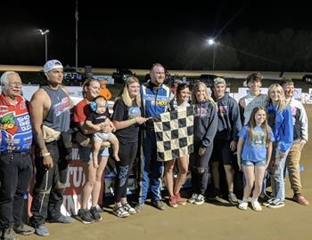 Todd Brennan wins at Muskingum County Speedway on May 18.